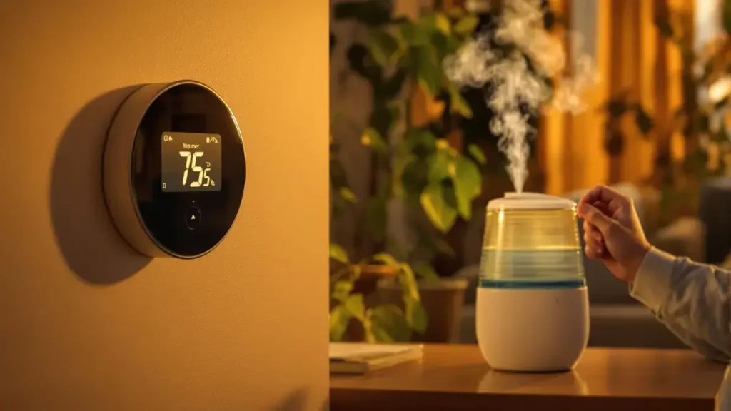 Een extreem droge lucht in uw huis verhoogt uw energieverbruik voor verwarming