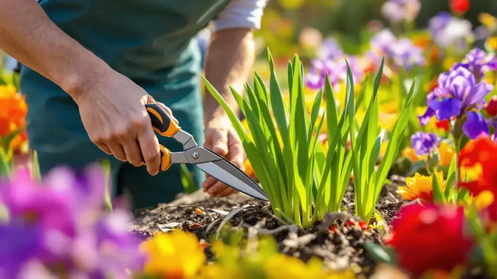 Geef nu de juiste knip op de juiste plek en je iris zullen in het voorjaar prachtig bloeien